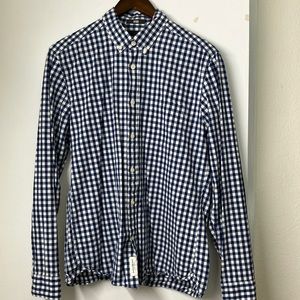 H&M Fitted Checkered Casual Button Down
